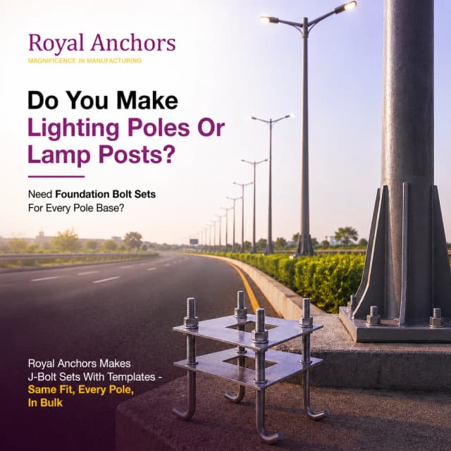 Lighting Poles & Lamp Posts Foundation Bolts